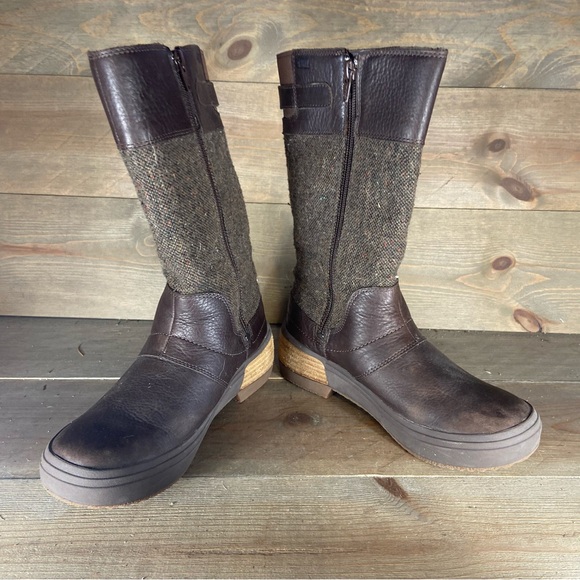 Merrell haven tall womens size 6 shoes brown leather waterproof winter boots - Picture 3 of 8